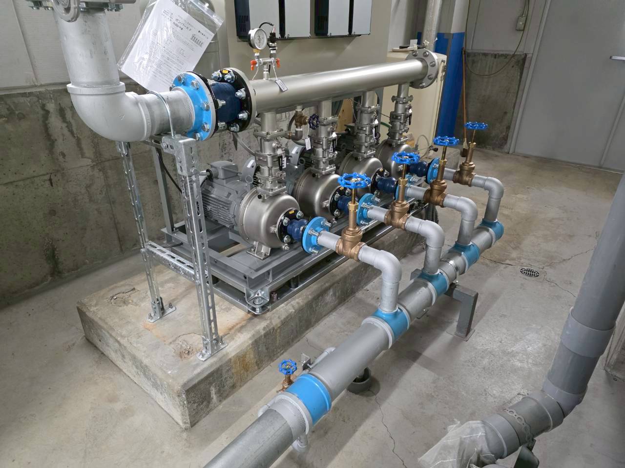 太田市新田文化会館・総合体育館コジェネ連携給水ポンプ改修工事